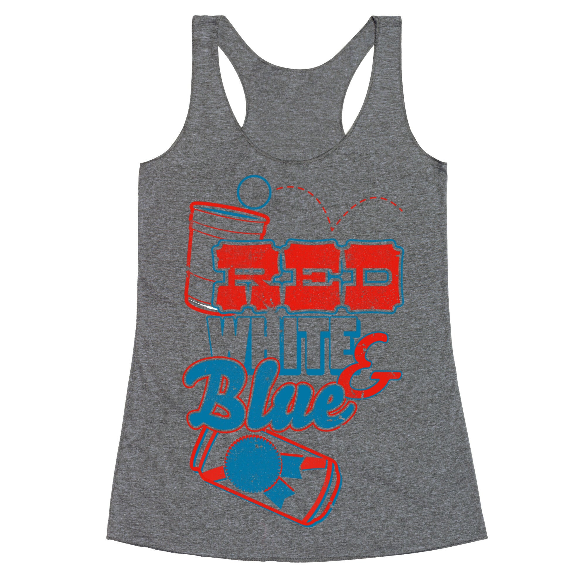 Red White and Blue Racerback Tank